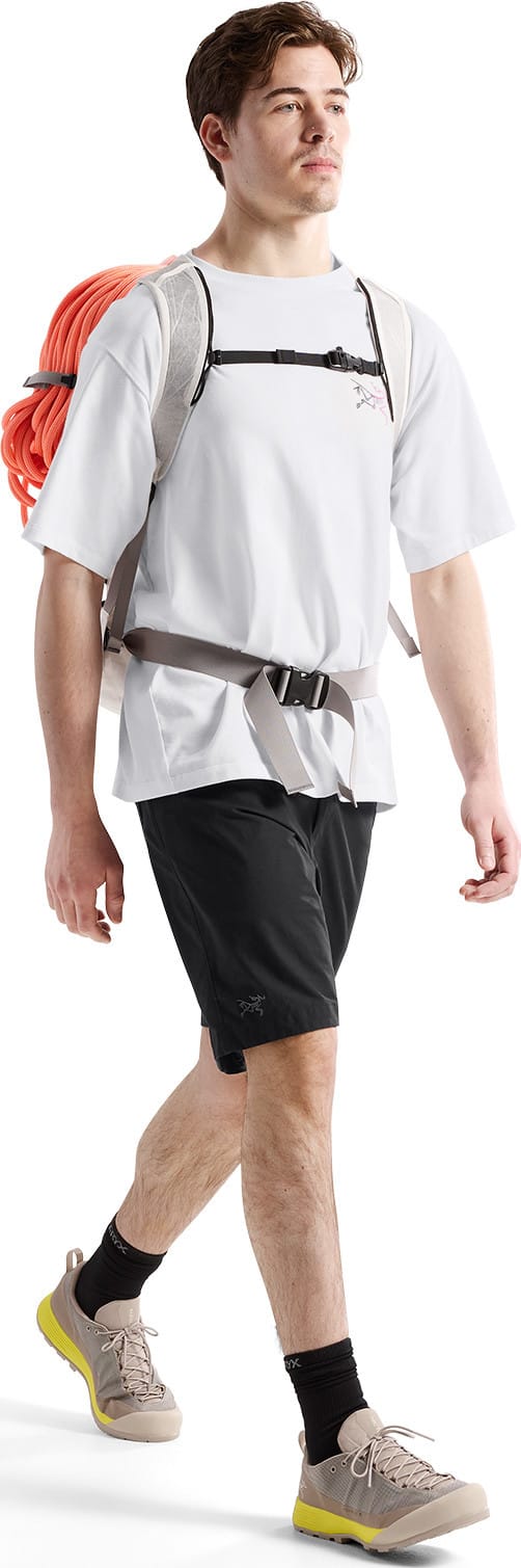 Arc'teryx Men's Kragg Cotton Logo Shortsleeve White Light / Soul Arc'teryx