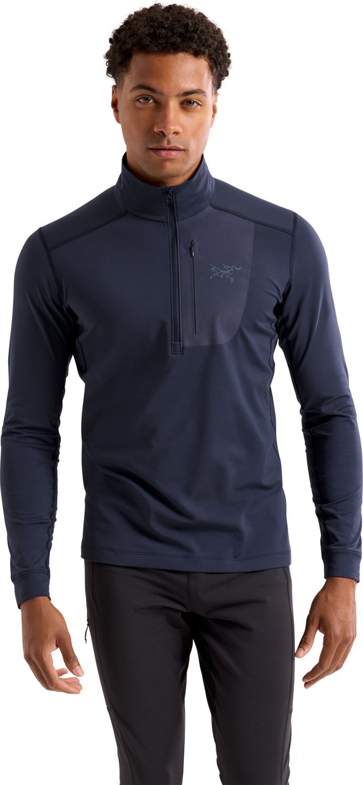 Arc'teryx Men's Rho Lt Zip Neck Black Sapphire Arc'teryx
