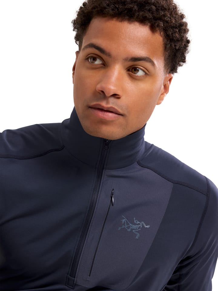 Arc'teryx Men's Rho Lt Zip Neck Black Sapphire Arc'teryx