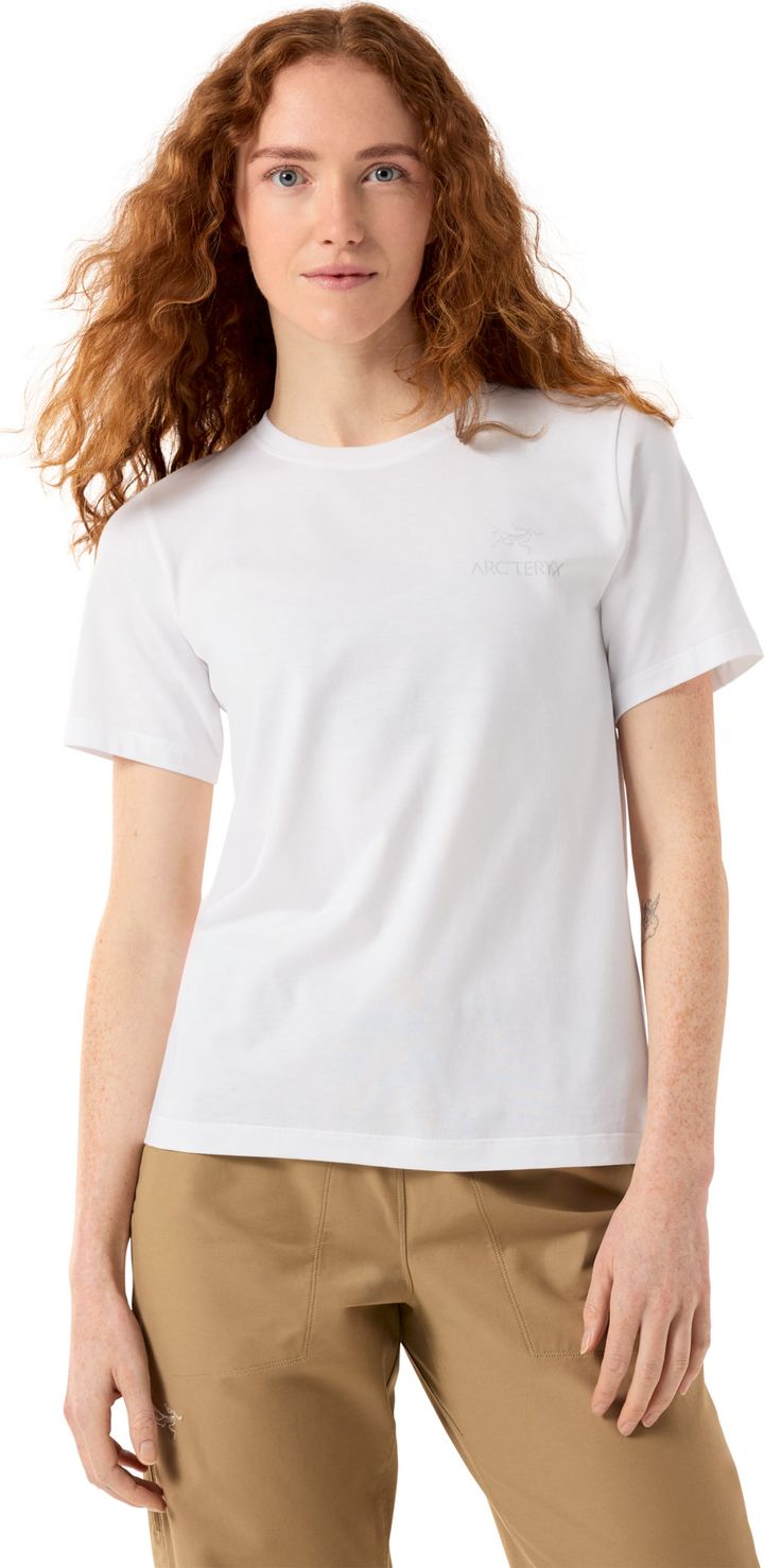 Arc'teryx Women's Kragg Sl Cotton Emblem Crew Shortsleeve White Light Arc'teryx