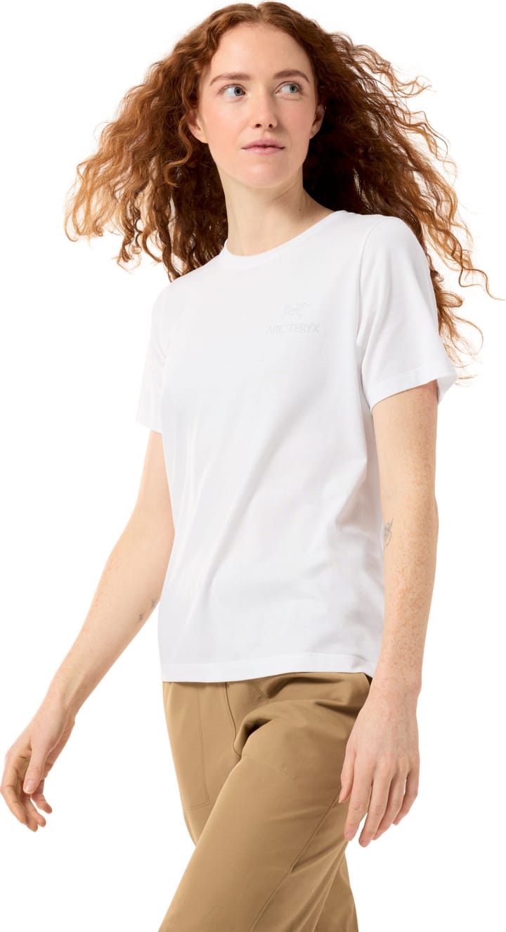 Arc'teryx Women's Kragg Sl Cotton Emblem Crew Shortsleeve White Light Arc'teryx