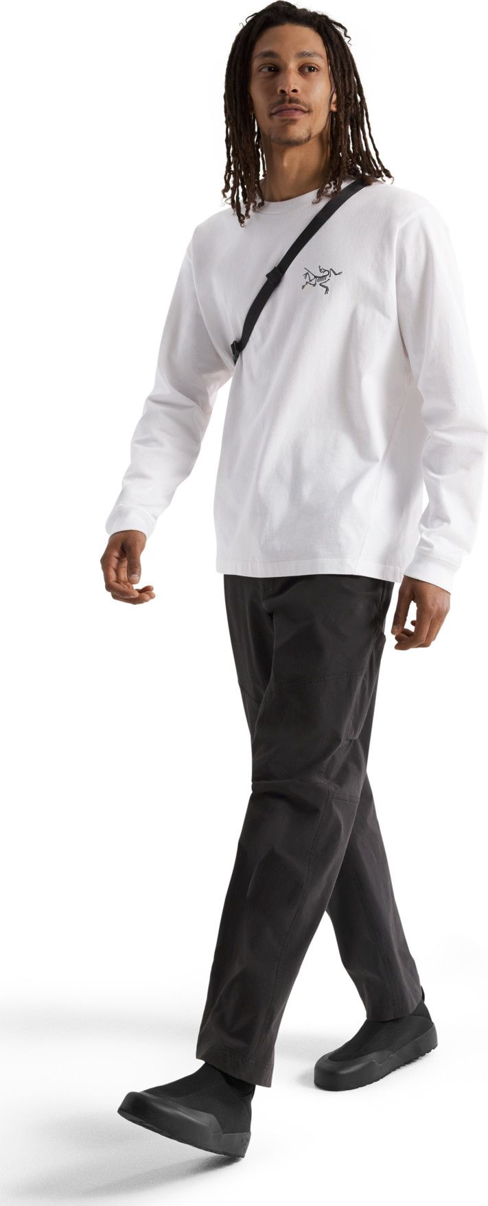 Arc'teryx Men's Kragg Cotton Longsleeve White Light / Black Arc'teryx