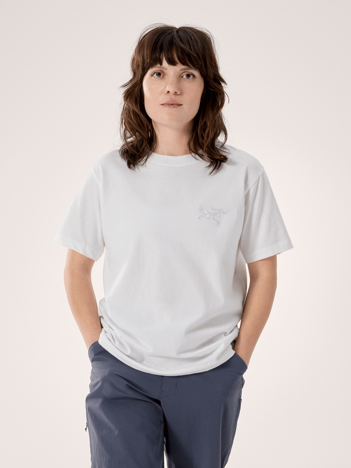 Arc'teryx Women's Kragg Cotton Little Bird Crew Short Sleeve Shirt White Light/White Arc'teryx