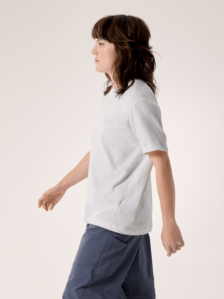 Arc'teryx Women's Kragg Cotton Little Bird Crew Short Sleeve Shirt White Light/White Arc'teryx