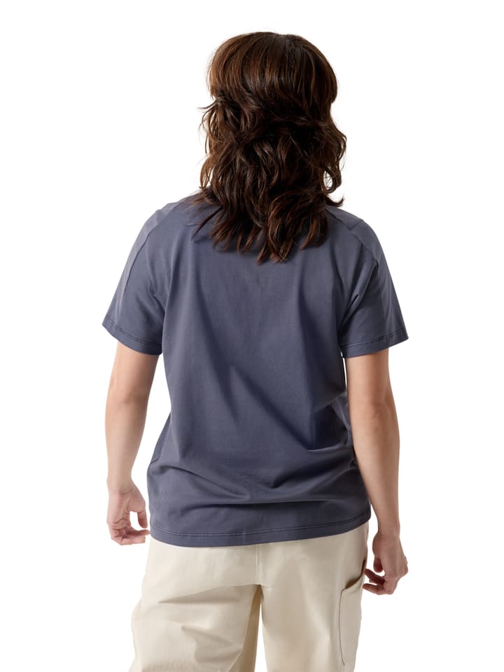 Arc'teryx Women's Kragg Sl Cotton Emblem Crew Shortsleeve Dark Stratus Arc'teryx