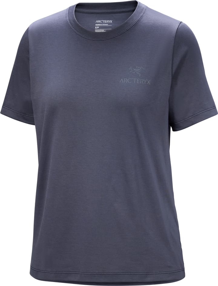 Arc'teryx Women's Kragg Sl Cotton Emblem Crew Shortsleeve Dark Stratus Arc'teryx