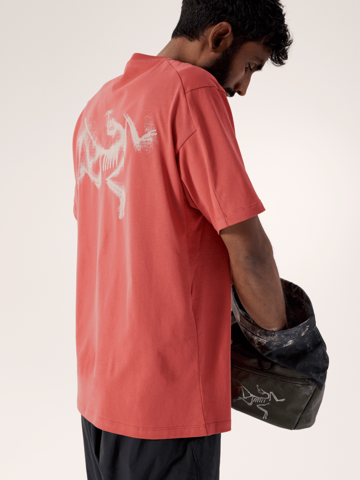 Arc'teryx Men's Kragg Sl Cotton Blurred Bird Ss Stone Red Arc'teryx