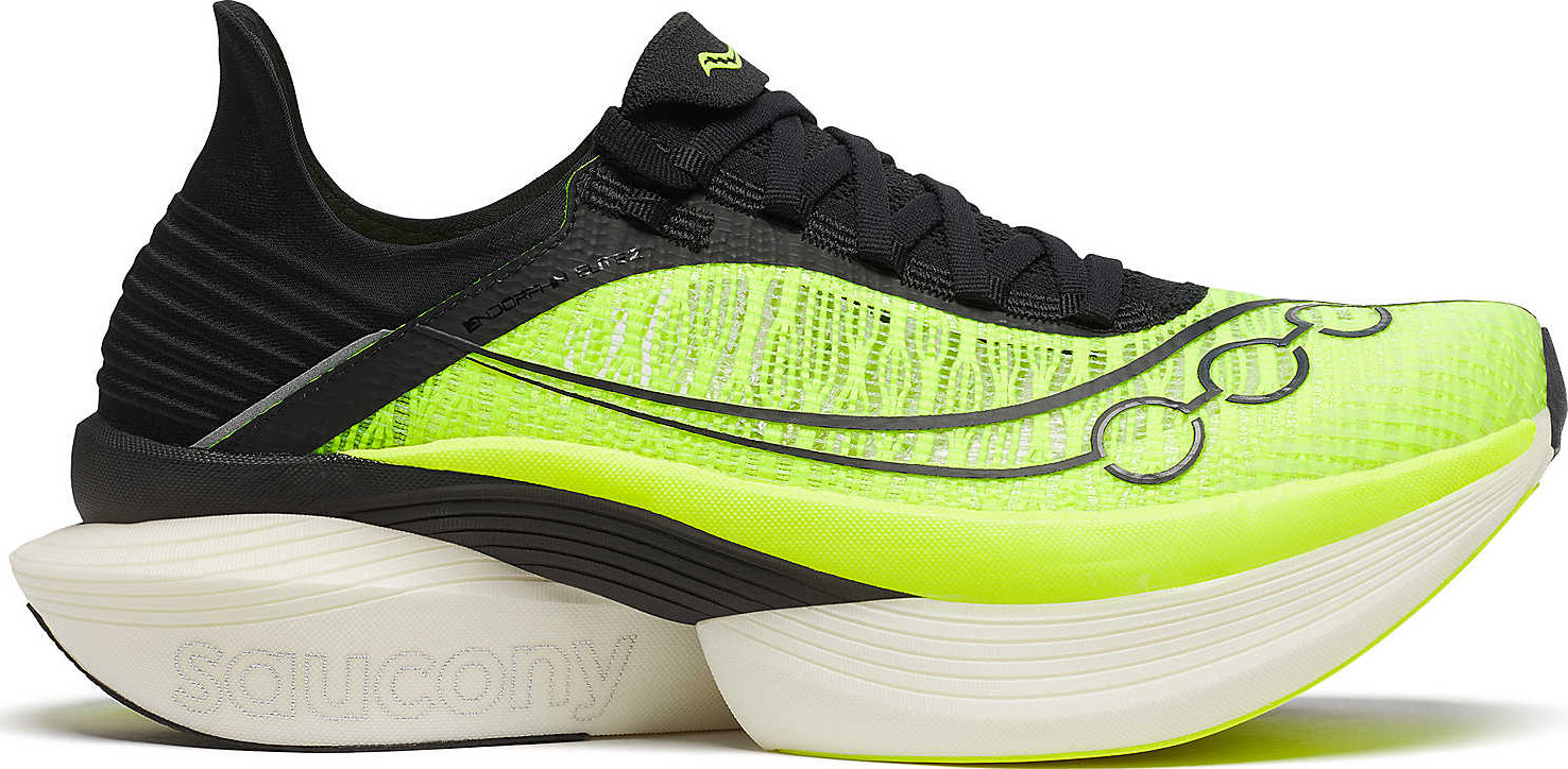 Saucony Unisex Endorphin Elite 2  Citron/black Träningsskor 44