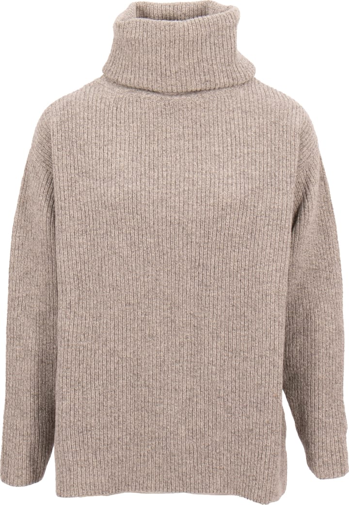 Sätila Women's Sandby Polo Sweater Grey Melange Sätila Sätila Women's Sandby Polo Sweater Grey Melange Sätila