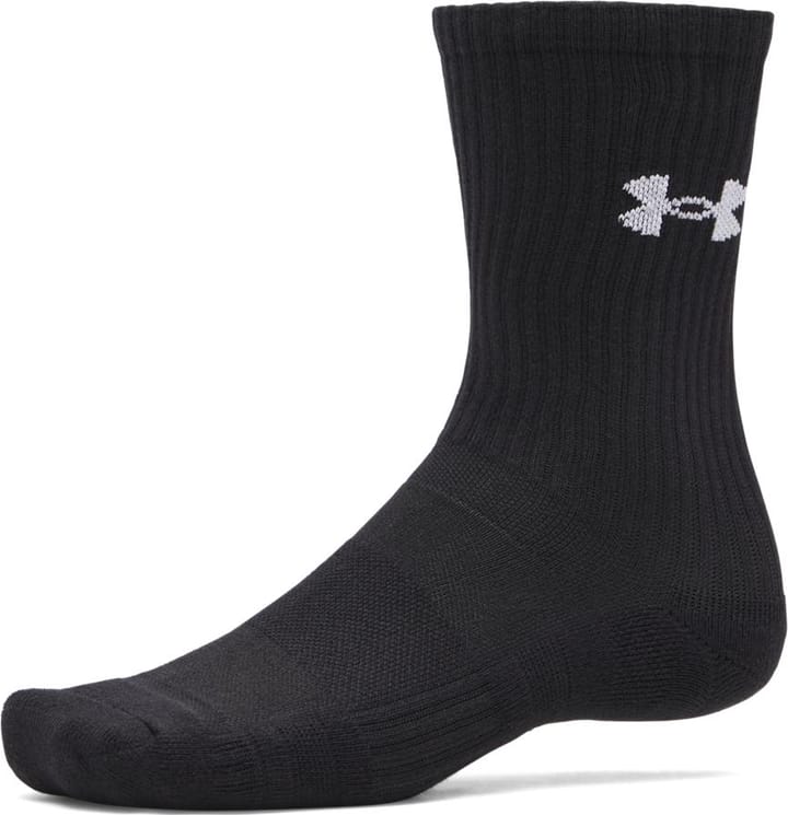 Under Armour Unisex UA Performance Cotton 3-pack Crew Socks Ultimate Black Under Armour