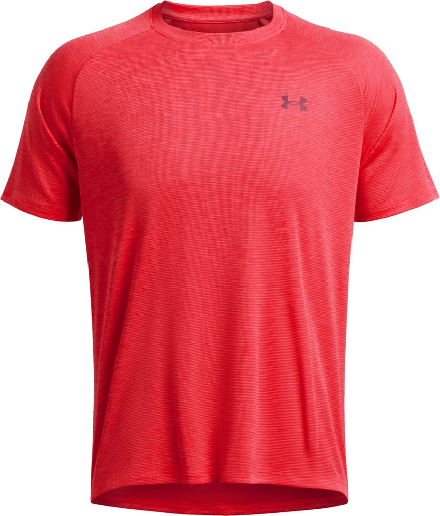Under Armour Men's UA Tech Textured Short Sleeve Racer Red