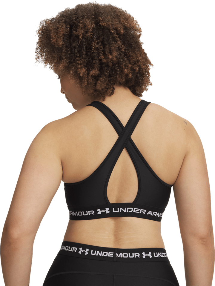 Under Armour Women's UA Crossback Mid Bra Ultimate Black Under Armour