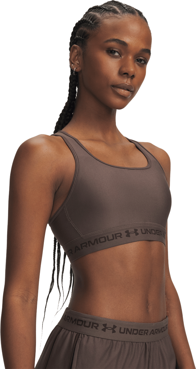 Under Armour Women's UA Crossback Mid Bra Peppercorn Under Armour