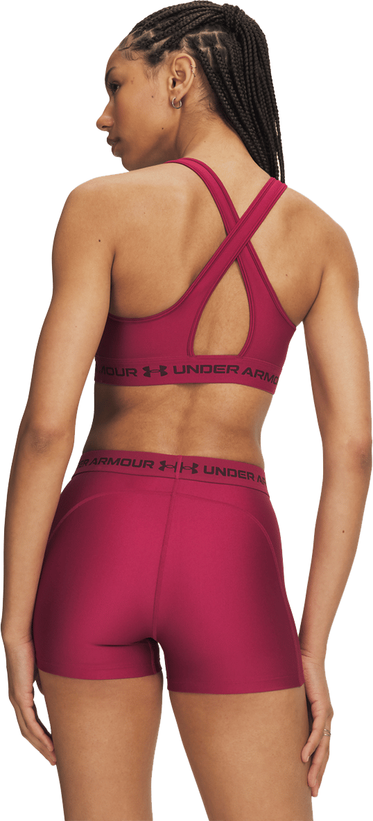 Under Armour Women's UA Crossback Mid Bra Claret Under Armour