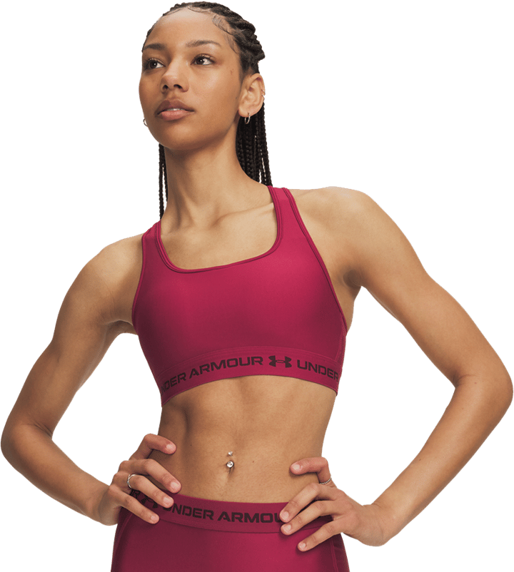 Under Armour Women's UA Crossback Mid Bra Claret Under Armour