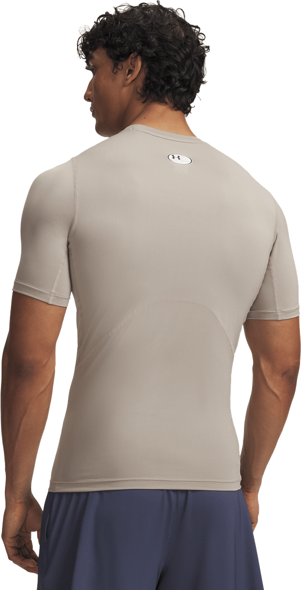 Under Armour Men's UA HG Armour Comp Short Sleeve Timberwolf Taupe Under Armour
