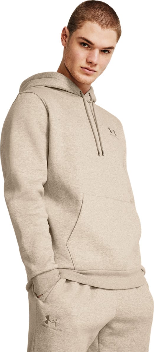 Under Armour Men's UA Essential Fleece Hoodie Timberwolf Taupe Under Armour