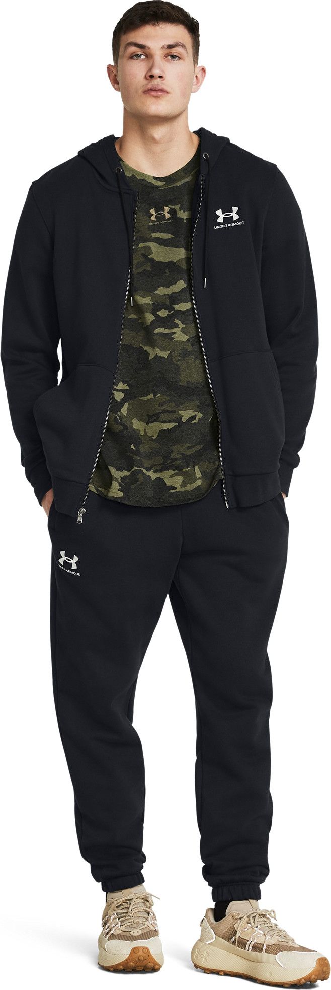 Under Armour Men's Essential Fleece Joggers Black Under Armour