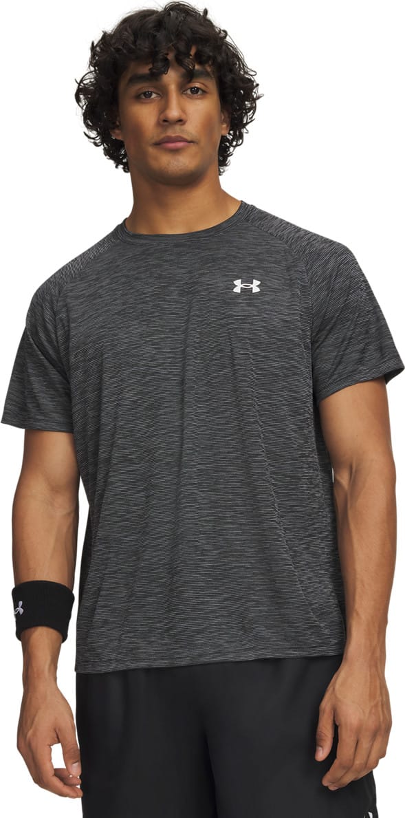Men's UA Tech Textured Short Sleeve Downpour Gray