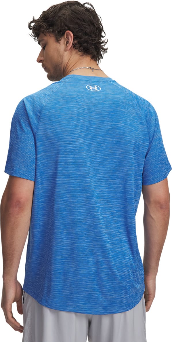 Under Armour Men's UA Tech Textured Short Sleeve Blue Atlantis Under Armour