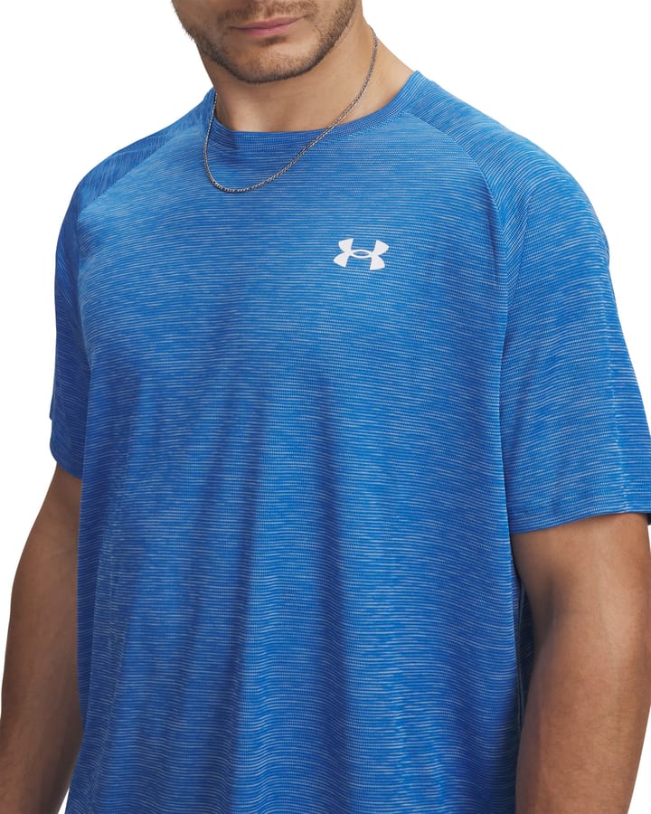 Under Armour Men's UA Tech Textured Short Sleeve Blue Atlantis Under Armour