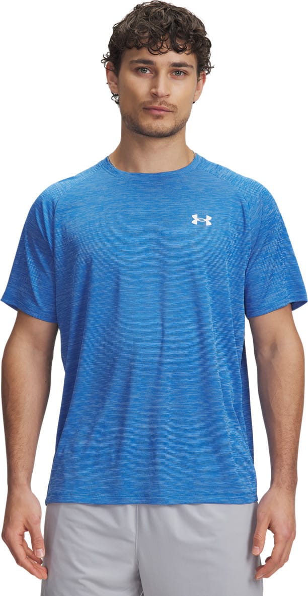 Under Armour Men's UA Tech Textured Short Sleeve Blue Atlantis Under Armour