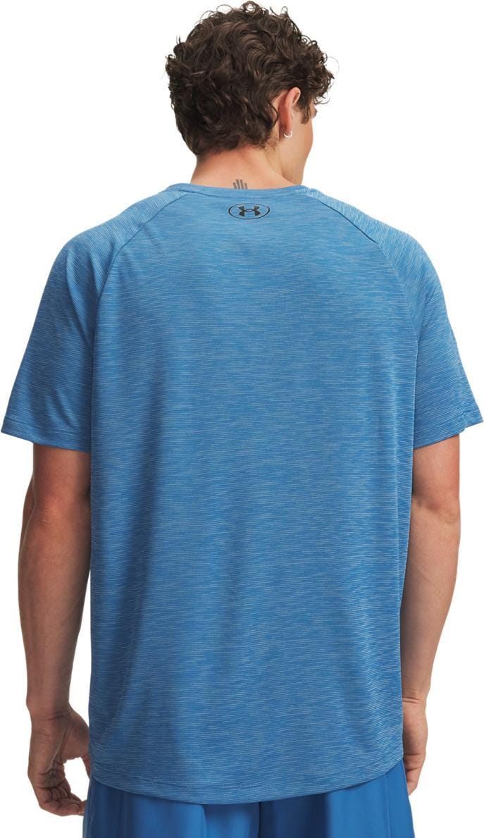 Under Armour Men's UA Tech Textured Short Sleeve Aegean Blue Under Armour