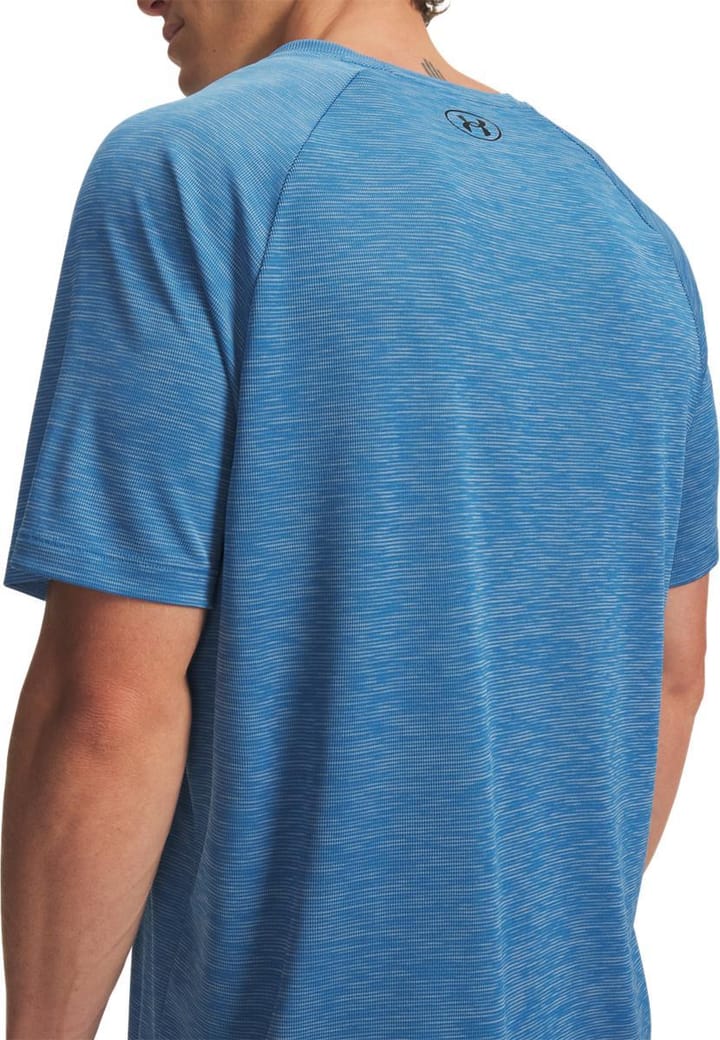 Under Armour Men's UA Tech Textured Short Sleeve Aegean Blue Under Armour