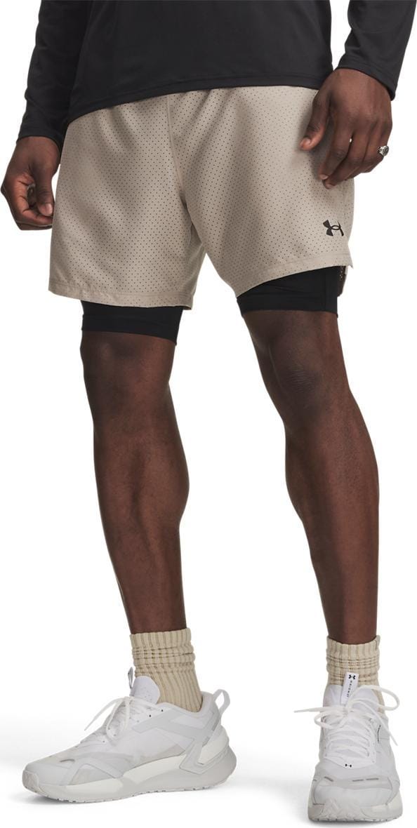 Under Armour Men's UA Vanish Woven 2-in-1 Shorts 2.0  Timberwolf Taupe