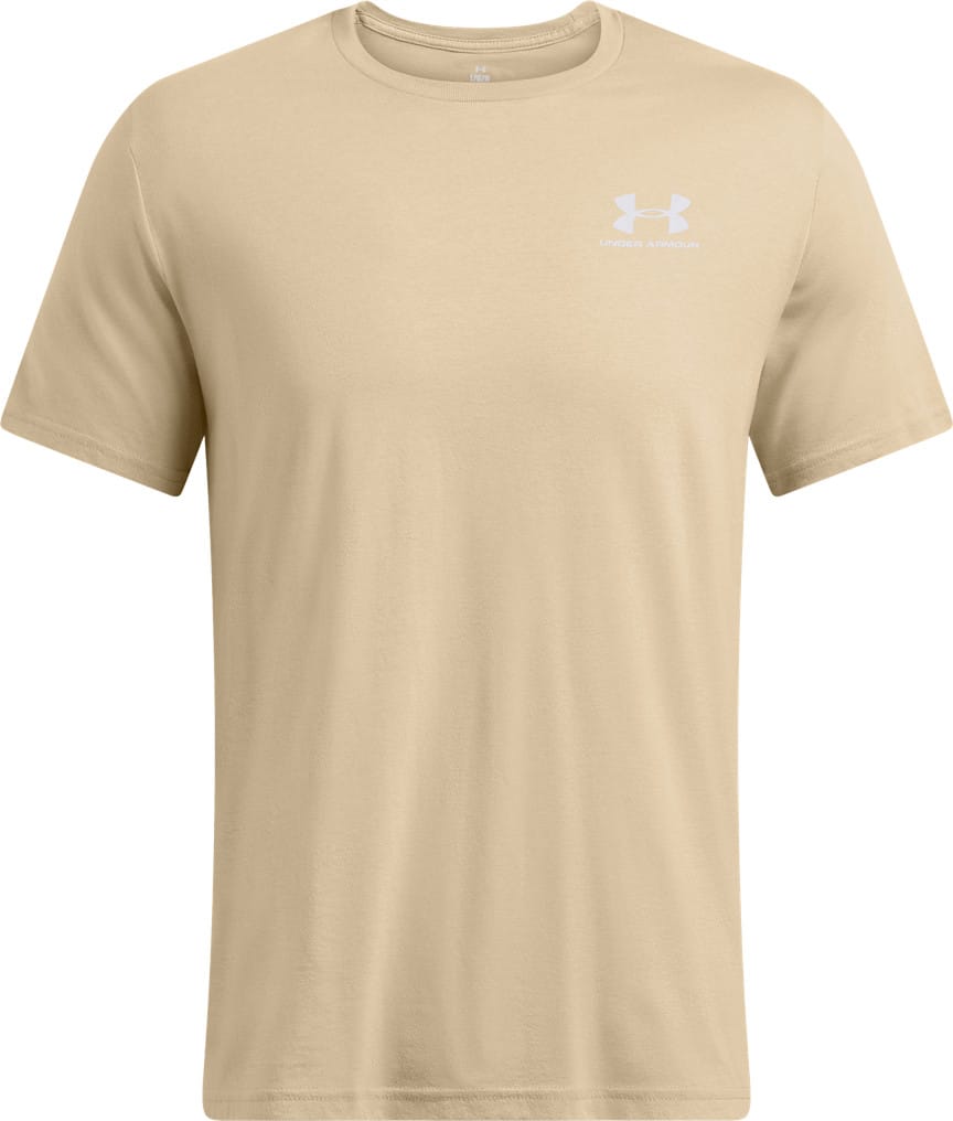 Under Armour Men's Sportstyle Left Chest Shortsleeve City Khaki/White