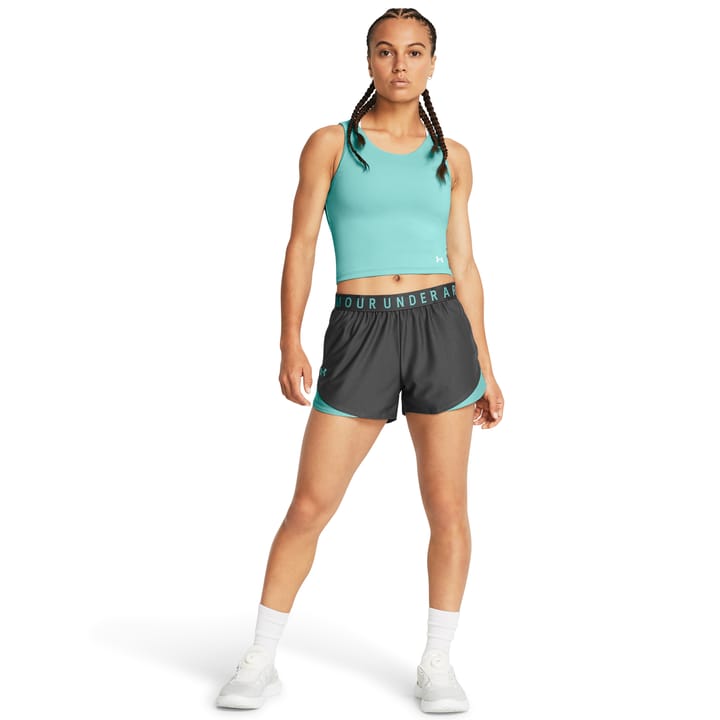 Under Armour Women's Play Up Shorts 3.0 Castlerock/Radial Turquoise Under Armour