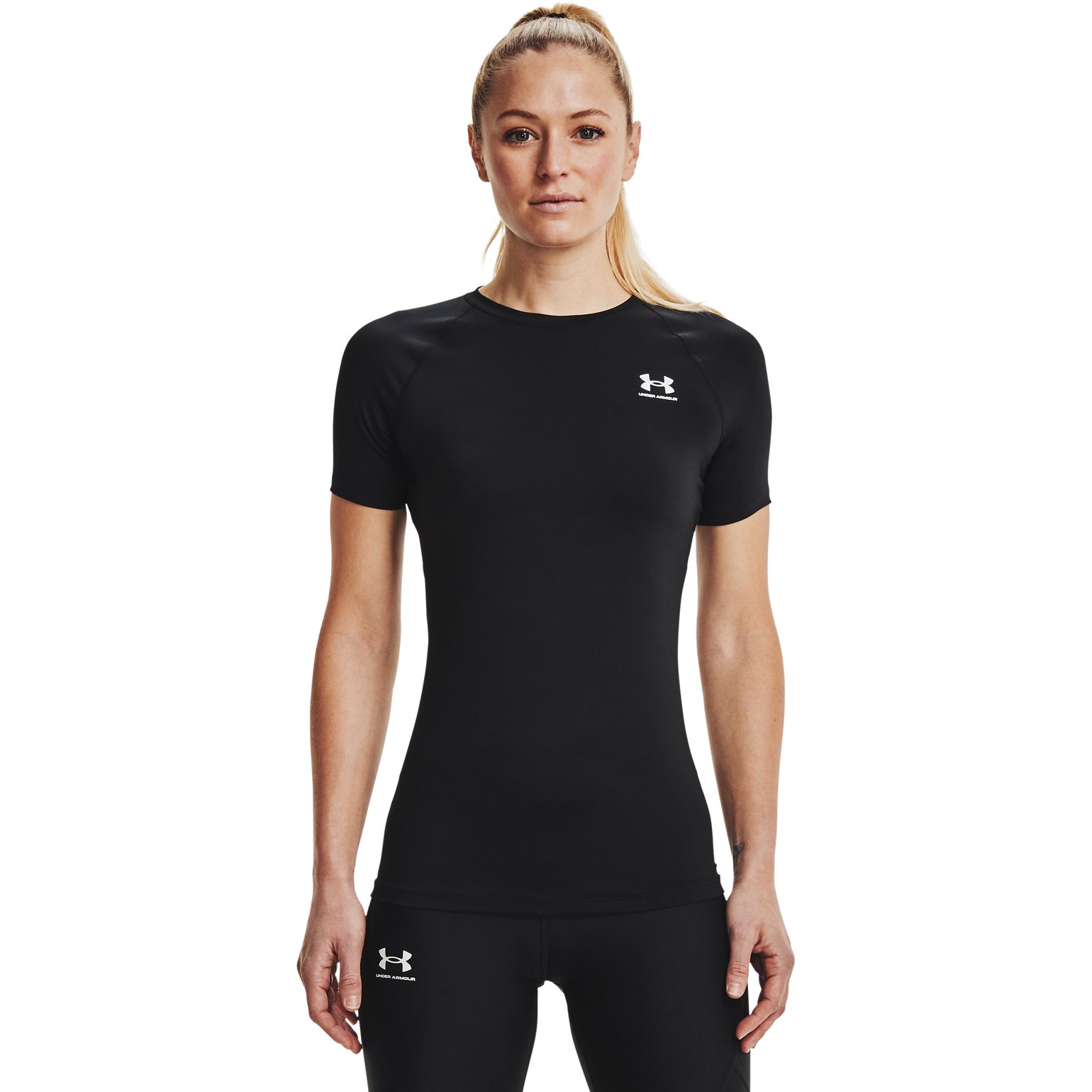 Under Armour Women's UA Hg Authentics Comp SS Black