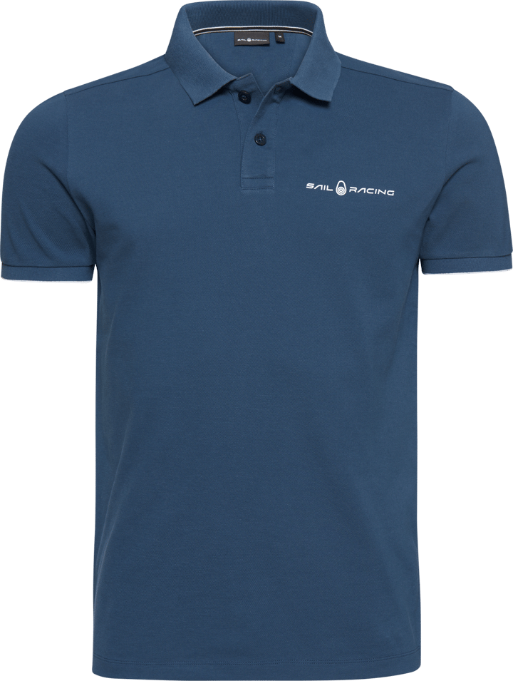 Men's Bowman Logo Polo Denim Blue Sail Racing