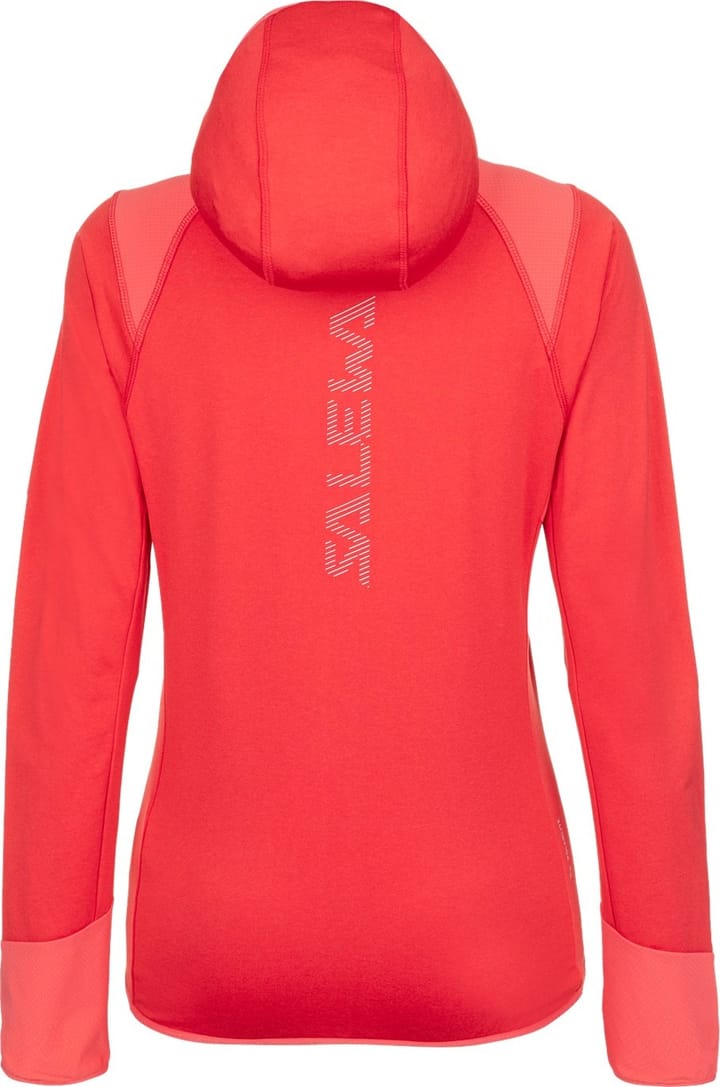 Salewa Women's Agner Hybrid Polarlite Durastretch Hooded Jacket Calypso Coral Melange Salewa