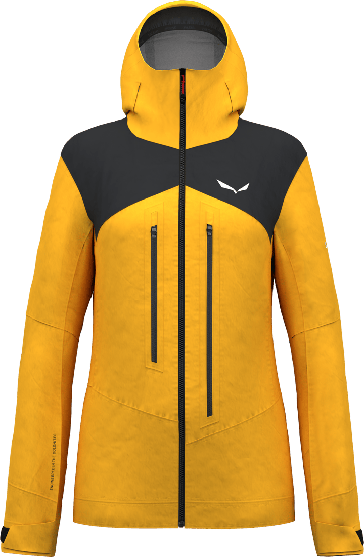 Salewa Women's Ortles 3L Powertex Jacket Yellow Gold Salewa