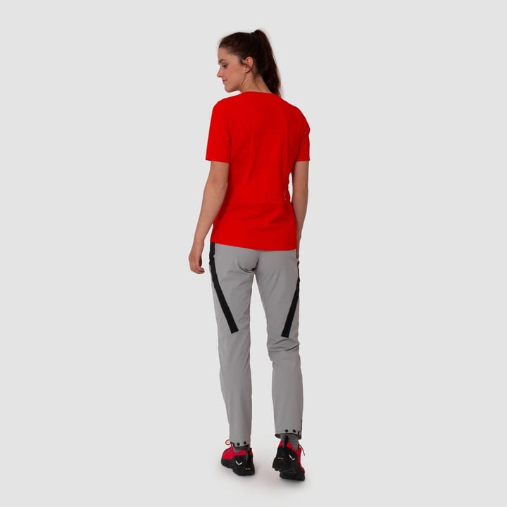 Salewa Women's Pedroc Dry Hybrid T-Shirt Red Flame Salewa