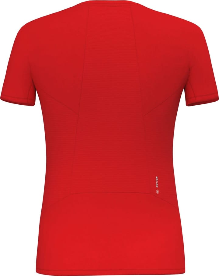 Salewa Women's Pedroc Dry Hybrid T-Shirt Red Flame Salewa