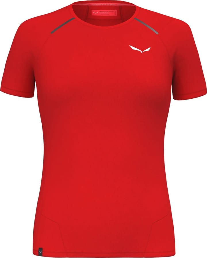 Salewa Women's Pedroc Dry Hybrid T-Shirt Red Flame Salewa