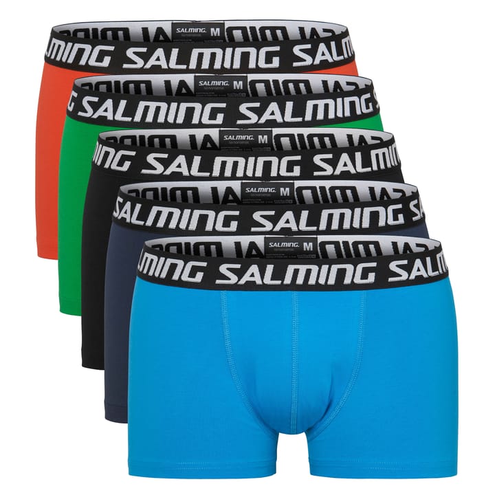 Salming Men's Box 5-Pack Boxer Black/orange/green Salming