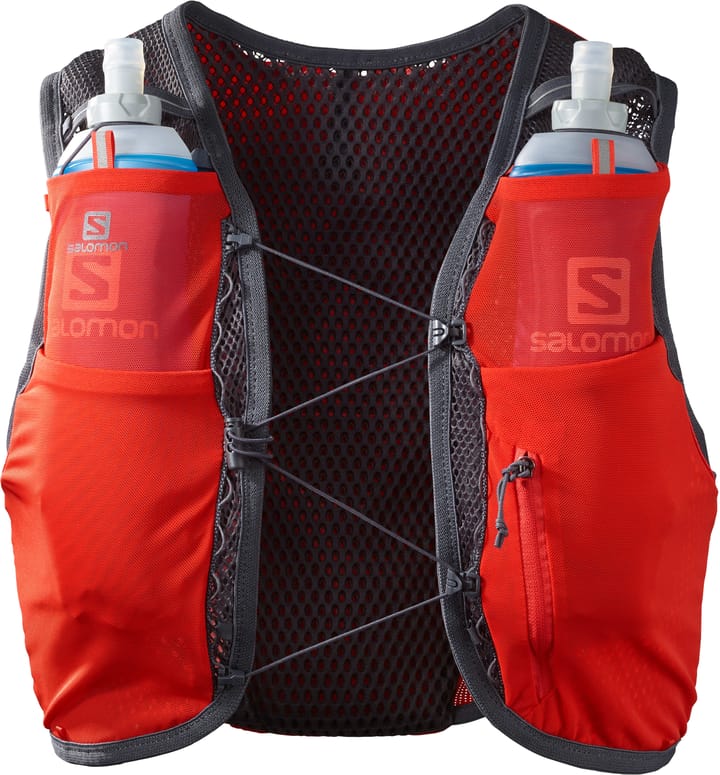 Salomon Active Skin 8 With Flasks Fiery Red/Ebony Salomon Salomon Active Skin 8 With Flasks Fiery Red/Ebony Salomon