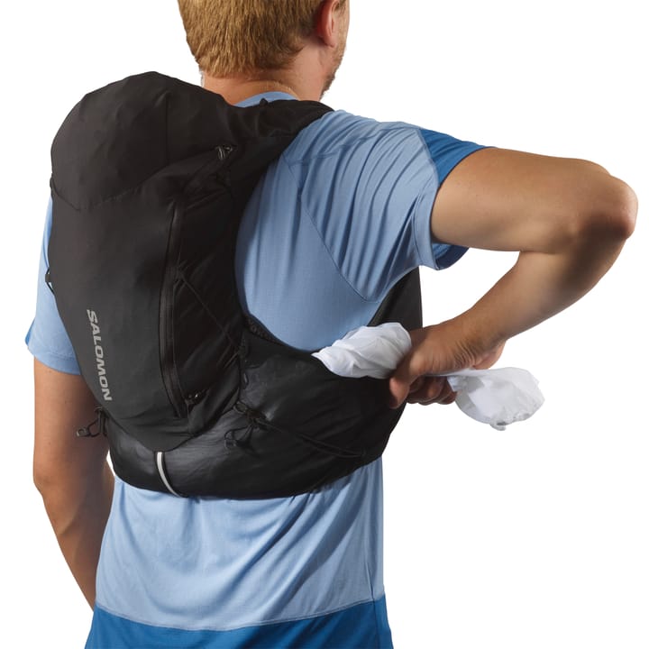 Salomon Adv Skin 12 With Flasks Black Ebony