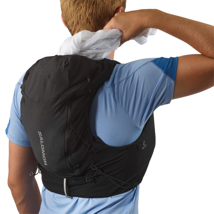 Salomon Adv Skin 12 With Flasks Black/Ebony Salomon Salomon Adv Skin 12 With Flasks Black/Ebony Salomon