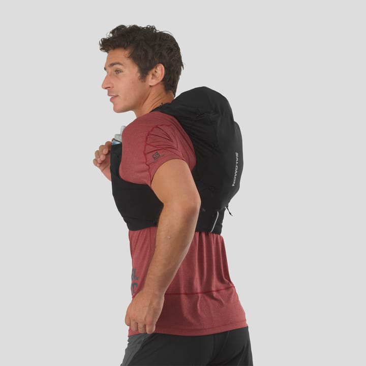 Salomon Adv Skin 12 With Flasks Black/Ebony Salomon Salomon Adv Skin 12 With Flasks Black/Ebony Salomon