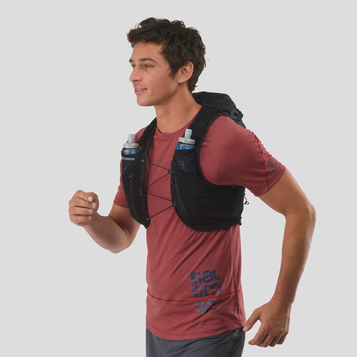 Salomon Adv Skin 12 With Flasks Black/Ebony Salomon Salomon Adv Skin 12 With Flasks Black/Ebony Salomon