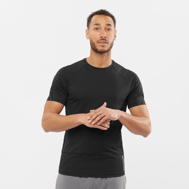 Men's Cross Run SS Tee DEEP BLACK/ Salomon