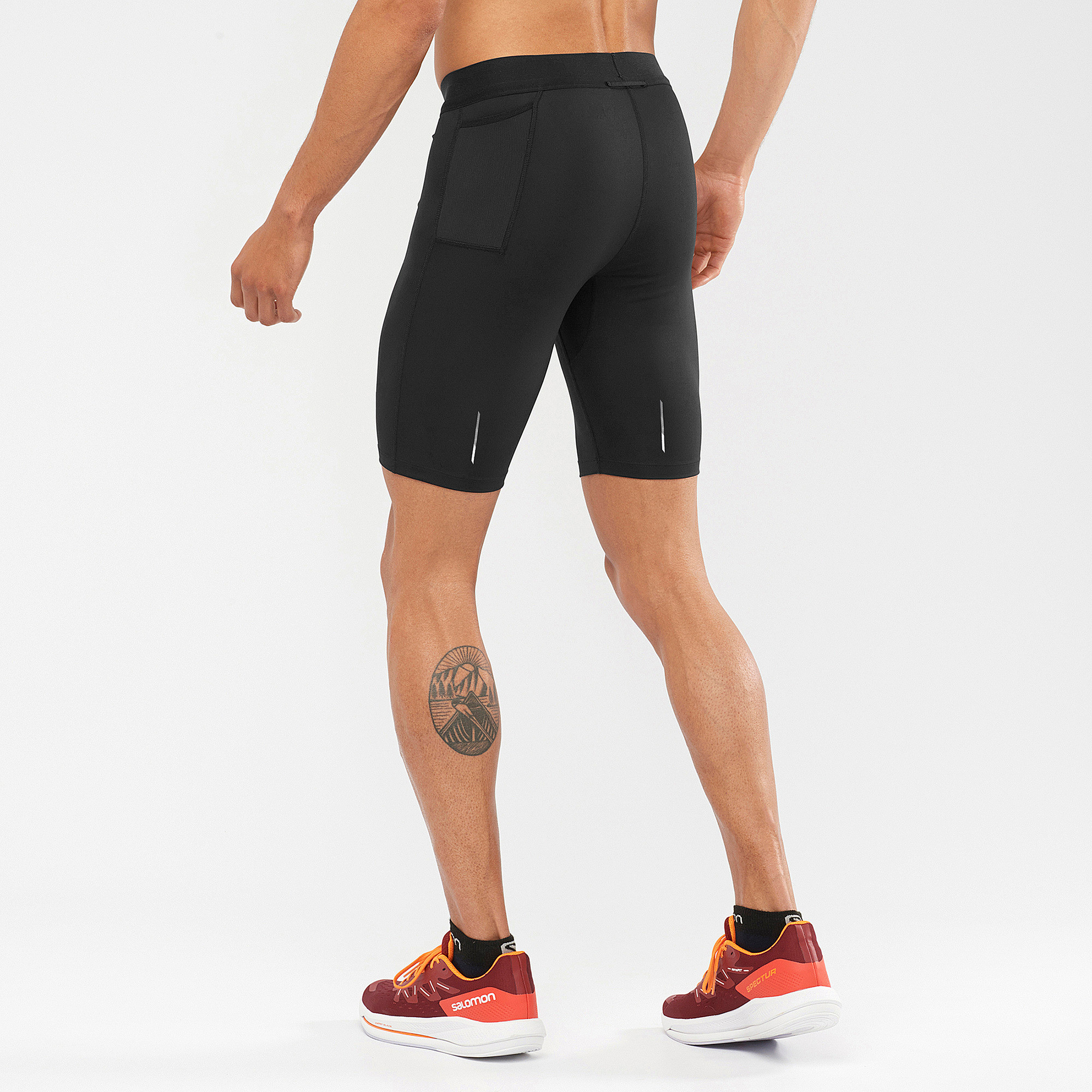 Men's Marathon Short Tight Distance, Black