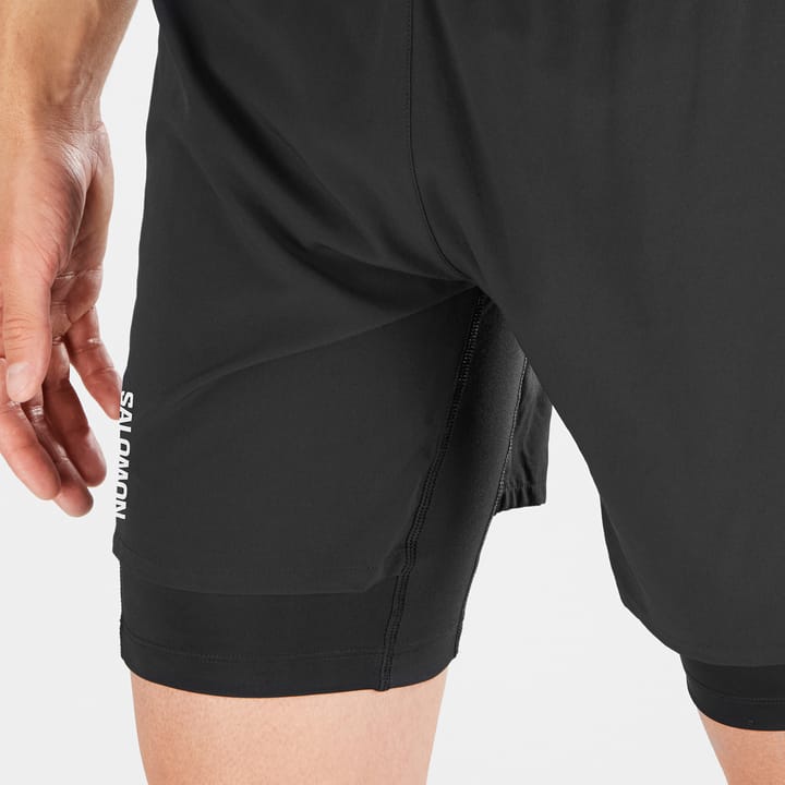 Men's Cross Twinskin Shorts DEEP BLACK/ Salomon