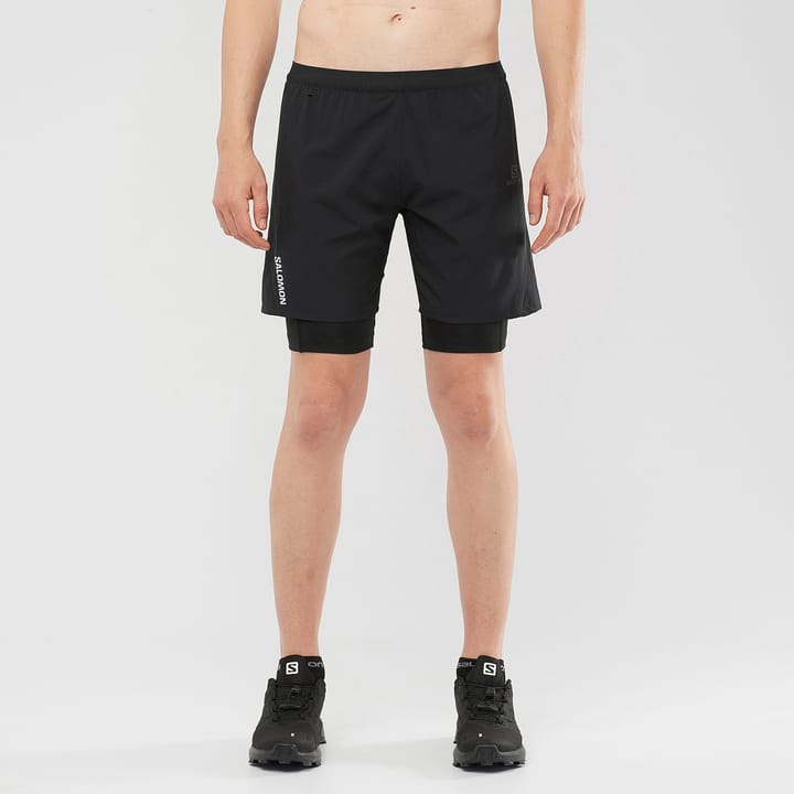 Men's Cross Twinskin Shorts DEEP BLACK/ Salomon
