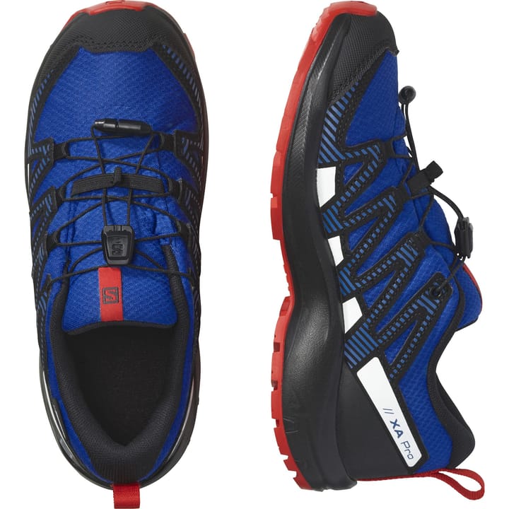 Salomon Juniors' XA Pro V8 CSWP Lapis Blue/Black/Fiery Red Salomon