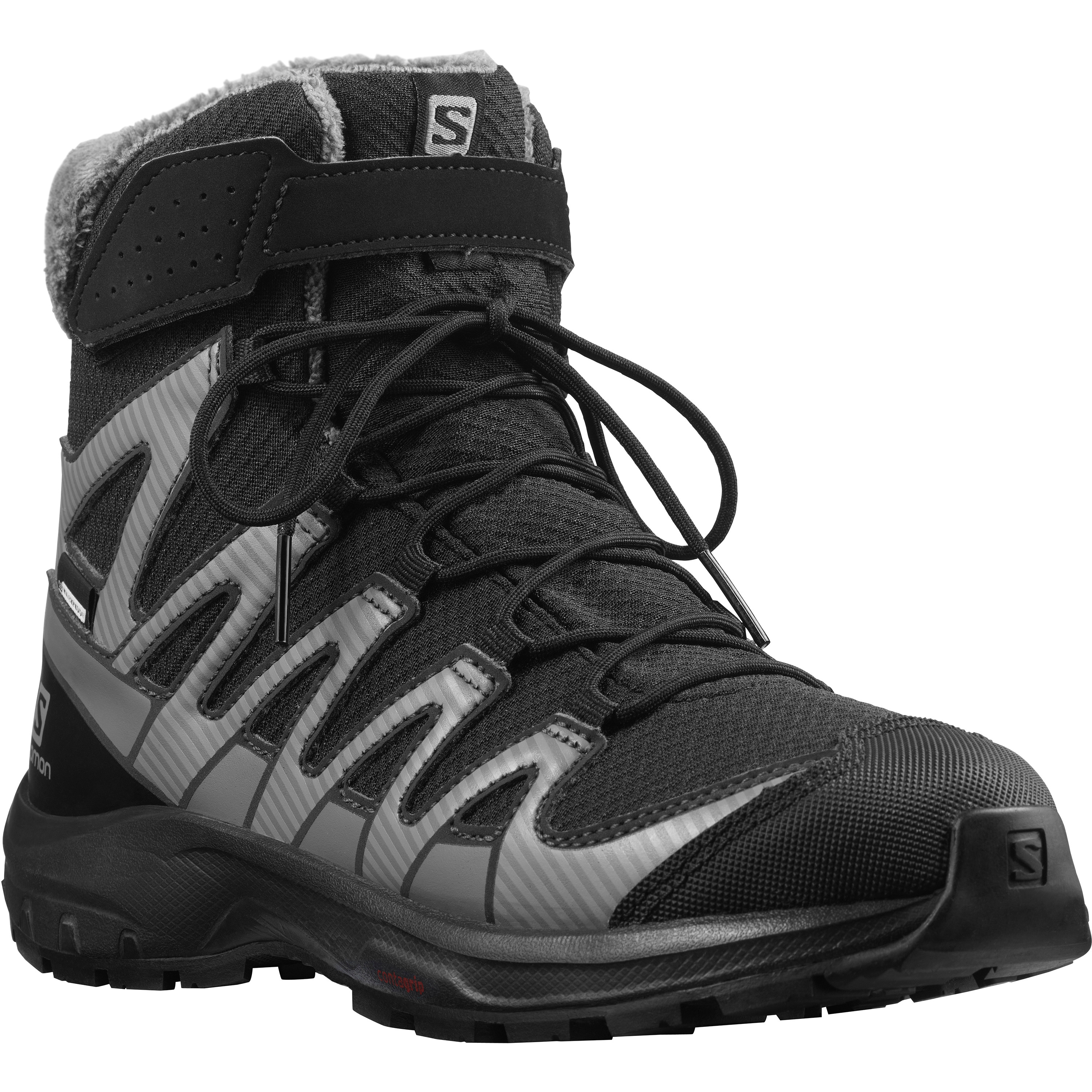 Salomon Juniors’ XA Pro V8 Winter CSWP Black/Phantom/Quiet Shade